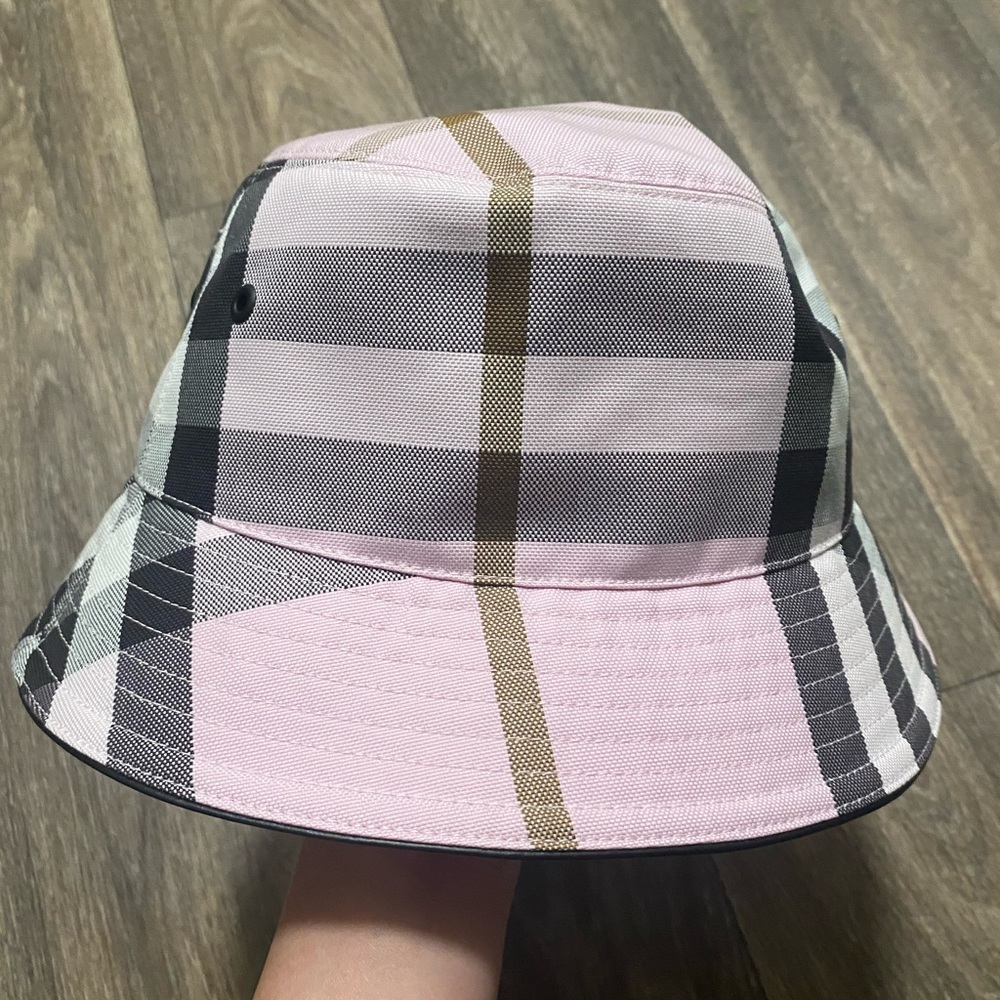 Pink Burberry Bucket Hat